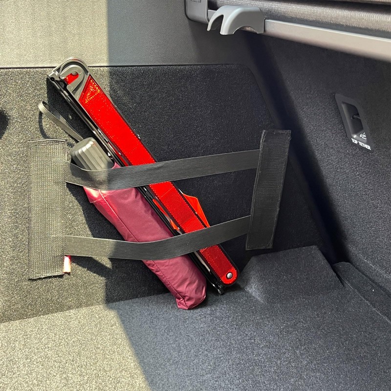 2Pcs Trunk Organizer, High-Elasticity Velcro Cargo Organizer, Large And Small