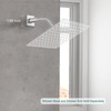 Heyalan Shower Arm Flange Plate Polish Chrome Modern Shower Escutcheon
