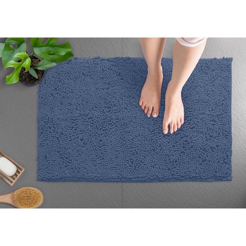 LuxUrux Bath Mat, Extra-Soft Plush Non-Slip Bathroom Rug, Luxury Chenille