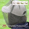 2 PCS Mosquito Head Net Mesh with Drawstring,Mosquito Net Hat