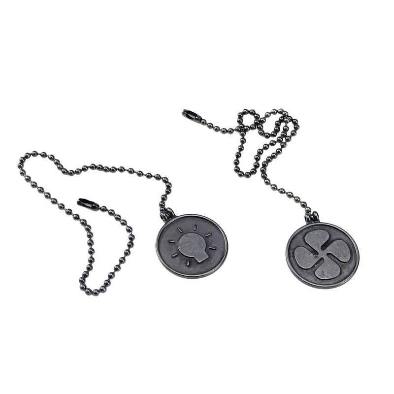 Antrader Ceiling Fan Pull Chain Set,12-Inch Round Fan Pull Chain