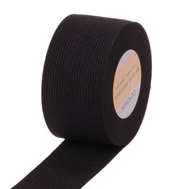 COTOWIN 1.5-inch Wide Black Knit Heavy Stretch High Elasticity Elastic Band, 5 Yards
