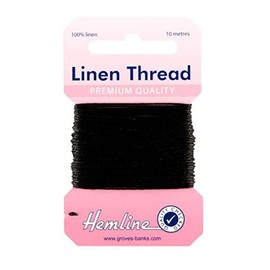 Hemline 100% Linen Thread 10m – Extra Strong Mending Yarn for Hand Sewing, Garment Repair, Customization & Craft Projects, Saddlery, Canvas, Upholstery, DIY, Stitching.