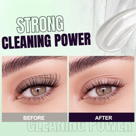 Eyelash Glue Remover for Extensions,10G Gentle & Fast Acting Lash Remover,Sensitive Eye Safe,Professional Eyelash Extension Cleanser,Irritation-Free Formula(Gray-Melon Flavor)