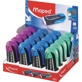 Maped - Technic Expert 20-Pack Retractable Vinyl Eraser - Precision Error Correction - Sleek & Clean Design - Smudge-Free, Non-Toxic
