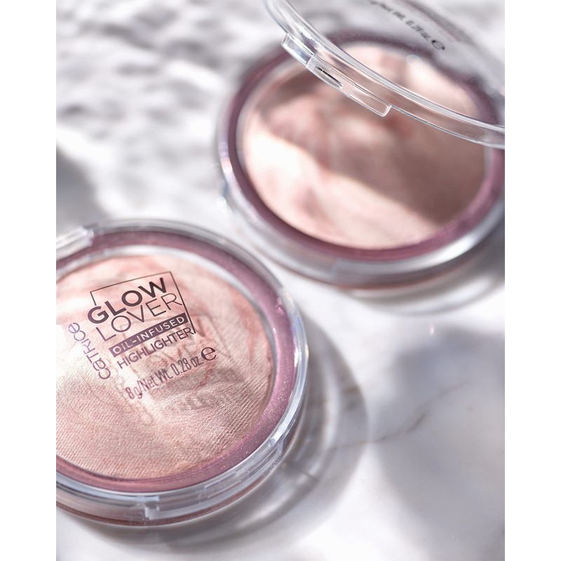 Catrice Glow Lover Oil-Infused Highlighter, No.010 Glowing Peony, Multi-Colour, for