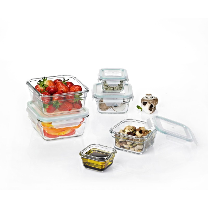Glasslock Oven and Microwave Safe Glass Food Storage Containers 12