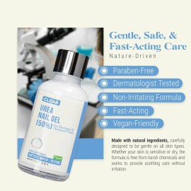 Scientific Solutions Global 50% Urea Nail Gel - Softens Cracked Heel Calluses and Thick Toenails - Repair
