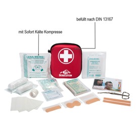 GEIGELSTEIN First Aid Kit, Made in Germany, with Instant Cold Compress for Home, Work, Travel and Outdoor Use