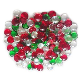 Miracolors - Vase Fillers - Glass Gems … (1 LB, Christmas Mix Crystal)
