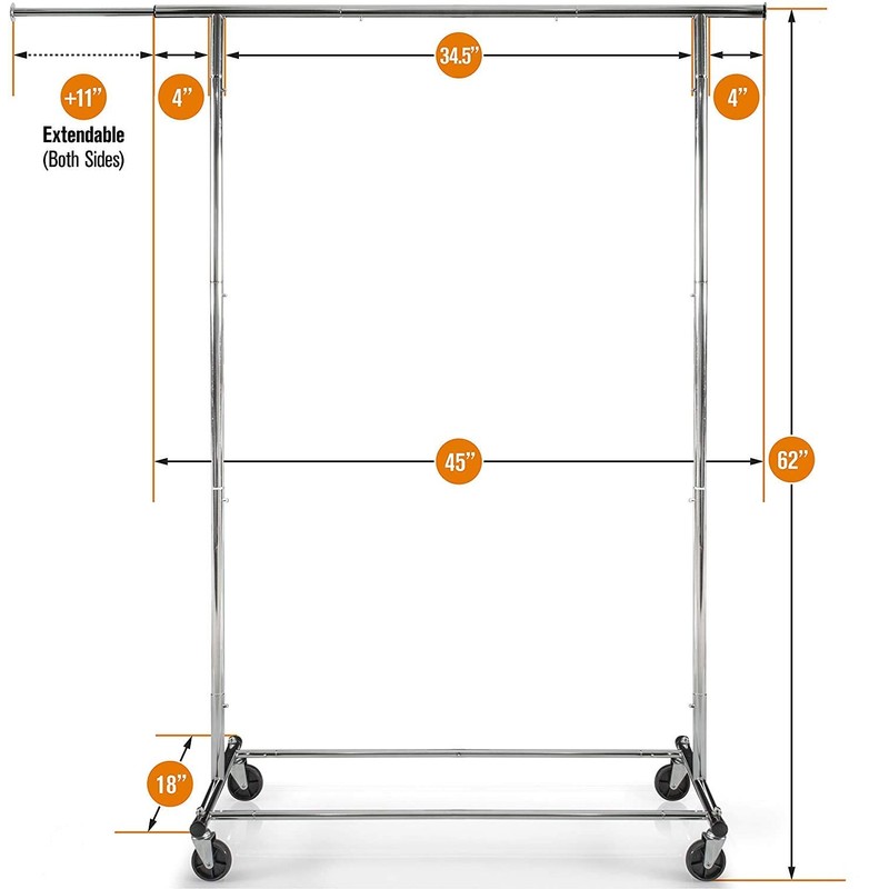 HOME IT Clothes Rack for Hanging Clothes - Heavy Duty