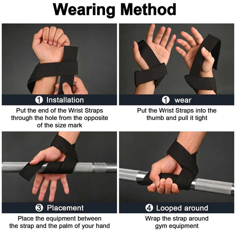 Lifting Straps - Wrist Straps for Men and Women