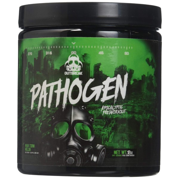 Pathogen Pre Workout - Energy Boosting Preworkout Powder, Energy Inducing Stimulants and Muscle Pump Evoking Compounds, War-Torn Melon, 336g