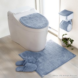 OKA Cocoon Decorative Lid Sheet, Blue, (Simple, Modern, Plain, Washable, Sticking)