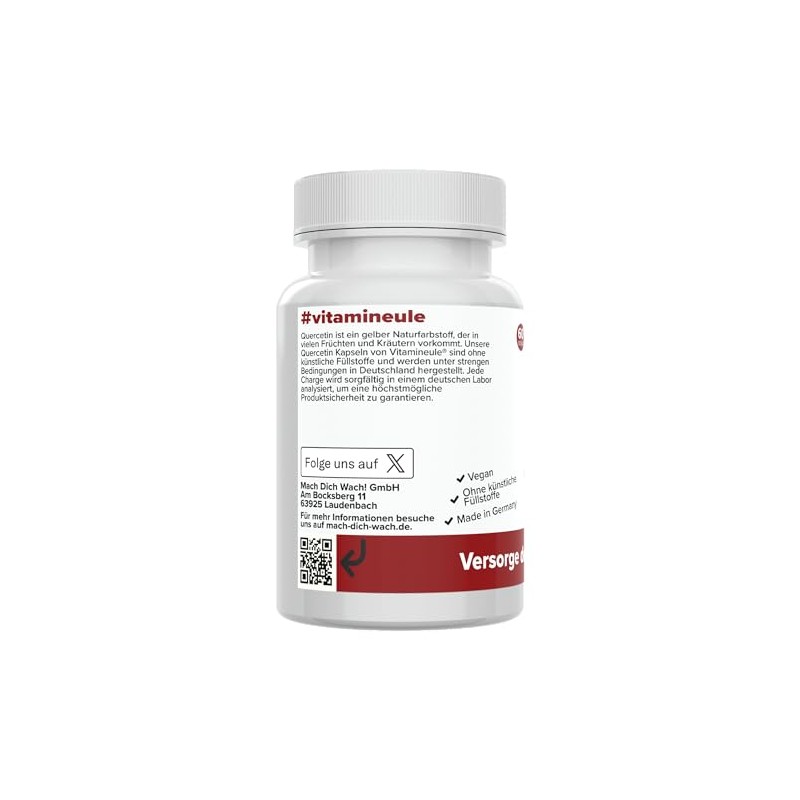 Quercetin Capsules – High Dose – 300 mg – Quality
