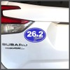 Charmed Running Brand Boston Marathon 26.2 Distance in Script Removable