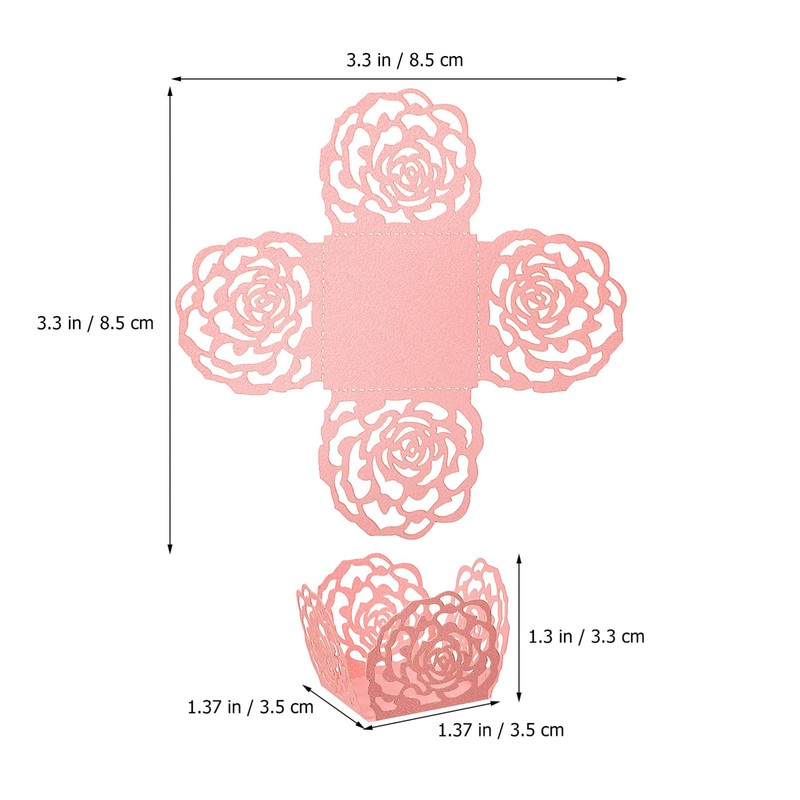 SEWACC 100pcs Truffle Wrappers Liners Mini Cupcake Liners, Paper Chocolate