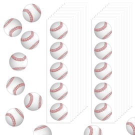120 Pcs Baseball Stickers Vinyl, Baseball Helmet Stickers for Water Bottle Kids Girls Boys, Sports Ball Decals Waterproof for Baseball Sports Party Favor Supply Reward Pride Planner Calendar DIY Craft