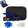 RJ45 Crimp Tool for Cat5e Cat6 Cat6a Pass Thrugh Connectors