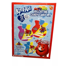12  Valentine Candy Card Kit  12 Cards & Lollipops School Exchange. See Below