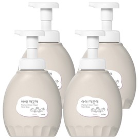 iClean Premium Clean Vegan Foam Hand Soap Peony Scent, 450ml, 4 Pieces / 아이깨끗해 프리미엄 클린 비건 폼 핸드솝 피오니향, 450ml, 4개