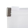 JAM PAPER Plastic 3 Hole Punch Binder Envelopes with Zip