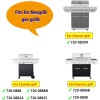 DwellWel Grill Heat Plates 6-Pack for Nexgrill 720-0830H, 720-0888, 720-0888N,