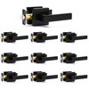 10 Pack Passage Door Handles Matte Black Door Knobs, Interior