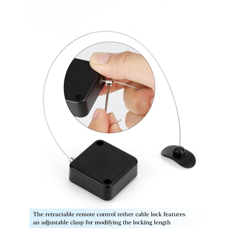 EKZ EKZ 6.5 ft Retractable Remote Control Cable Tether Lock