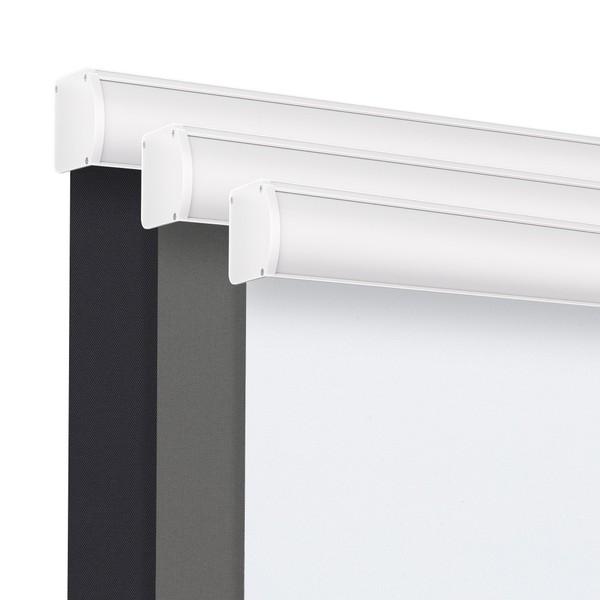Grandekor Cordless Roller Shades for Windows, Blackout Blinds Room Darkening