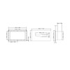 Tissue Box Large Capacity Recessed Mount Toilet Paper Dispenser for