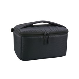 SCGEHA Reel Case, Reel Storage Bag, Fishing Reel Bag, Protection, Large Capacity, Storage Case, Fishing Gear Storage, Black, M, Reel case with dividers