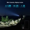 Olight Baton 4 Rechargeable EDC Flashlight with Stainless Steel Switch