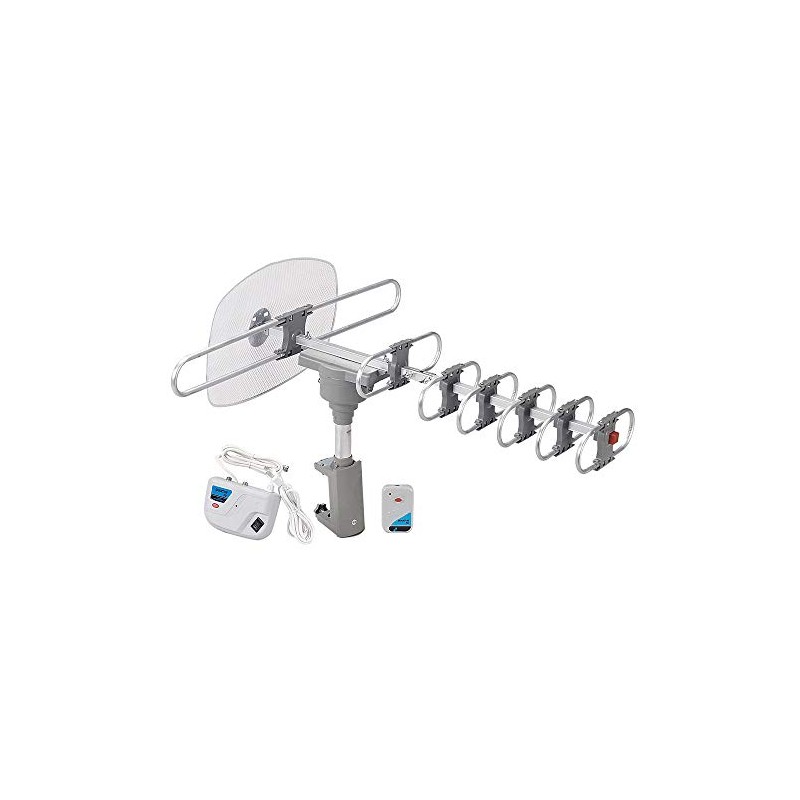 QFX ANT-105 Outdoor 360 Degree Motorized Rotating Antenna