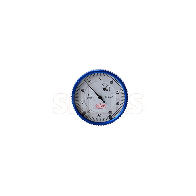 SHARS 0~0.2" Back Plunger Precision Dial Indicator 0.001" 303-3108 P