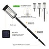 NEWMESSI Solar Pathway Lights Outdoor Solar Garden Lights Waterproof Bright