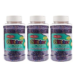 CLI Charles Leonard Creative Arts Glitter, Multi-Color, Pack of 3 (1 lb) Bottles (CHL41100-3)