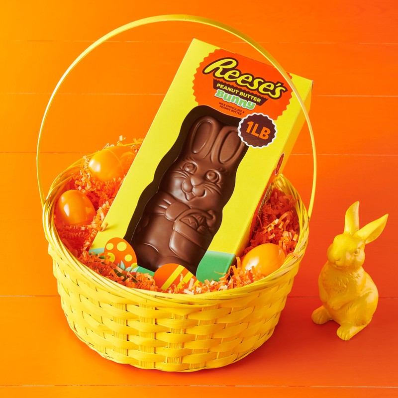REESE'S BUNNY Milk Chocolate Peanut Butter, Easter Candy Gift Box,