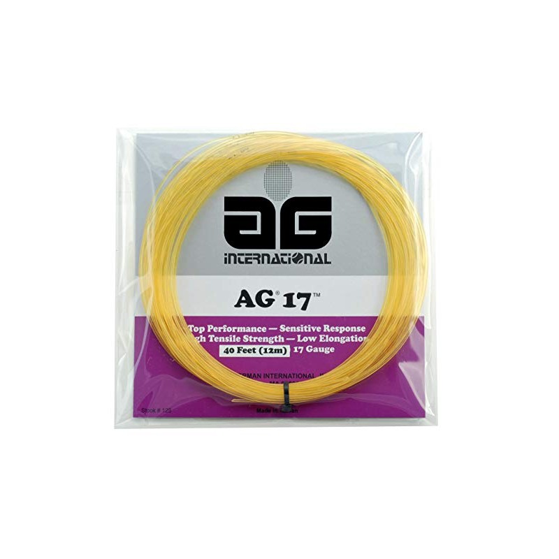 AG 17 Synthetic Gut Tennis String Set-Natural
