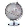TROIKA Gagarin Mini Globe Diameter 13 cm Silver-Coloured Seas &