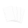 Filofax White Dividers Mini Size, 4.8-inches Height, Cardstock, B132874