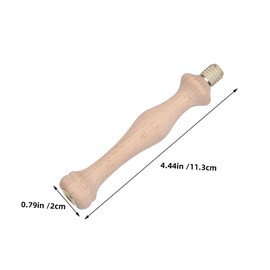 KONTONTY Embroidery Punch Needle Kit Wooden Handle Set for Beginners Cross Stitching DIY Craft Adjustable Heads