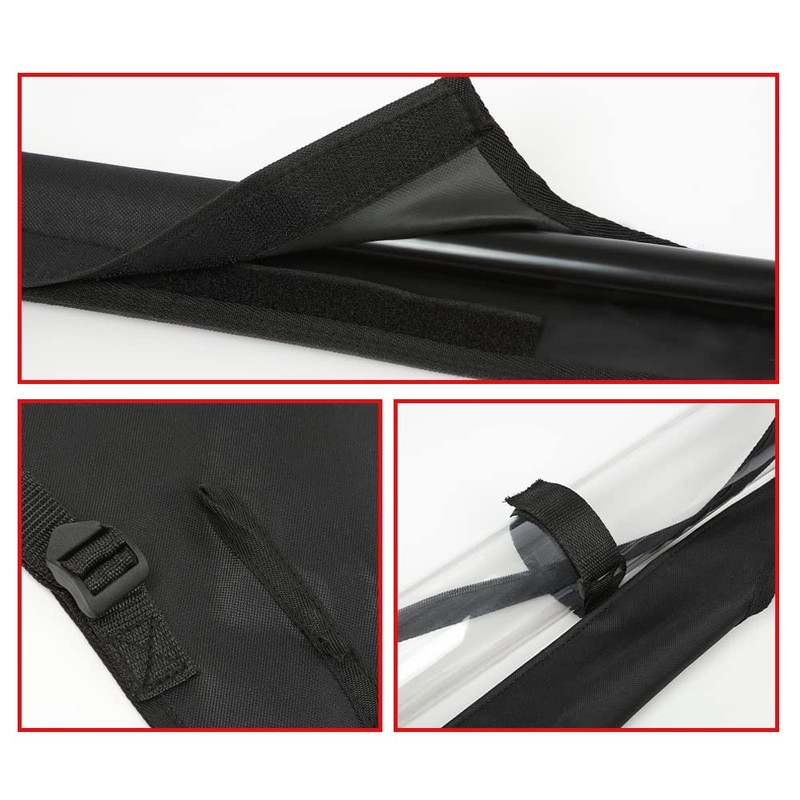 CHEDA UTV Fabric Rear Panel Waterproof PVC Compatible with 2016