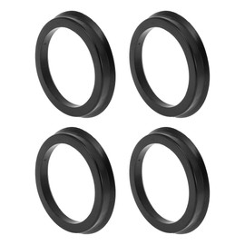 INFINAUTO 71.1mm to 56.1mm Car Wheel Hub Centric Rings Black Polycarbonate Wheels Center Shaft Shock Absorbing Hubrings 4 Pcs