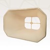 Royal Designs, Inc. Set of 2 Rectangle Cut Lamp Shade,