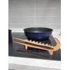 Crocodile Toaster Tongs and Oven Rack Pull, Solid Cherry Wood