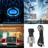 sourcing map Pressure Transducer Sender Sensor with Connector, 1/8" NPT