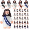 Bememo 50 Pcs Mini Jesus Figures Easter Jesus Loves You
