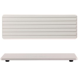 NiuYichee 2 PCS Water Absorbent Diatomite Coasters (12.2" x 4"), Grooved Design, Water Absorbing Stone Used for Hand Soaps & Plants & toiletries in The Modern Home