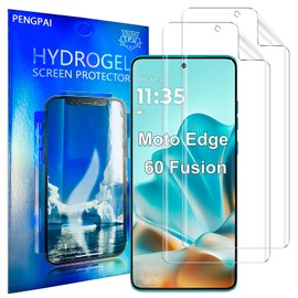 PENGPAI 2x Mica Protector de Pantalla Para Motorola Moto Edge 60 Fusion Curvo Hydrogel Película TPU Flexible Fácil Instalación Sin Burbujas Resistente a Arañazos Antihuellas HD Transparente SNM
